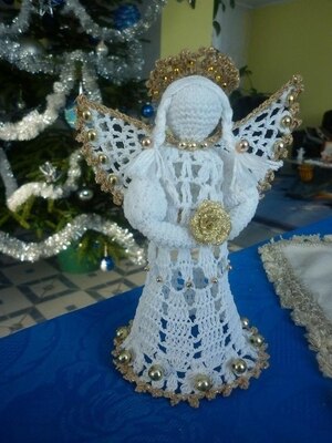 Novogodisnji Andjeli Heklanje Seme Christmas Decoration 55 